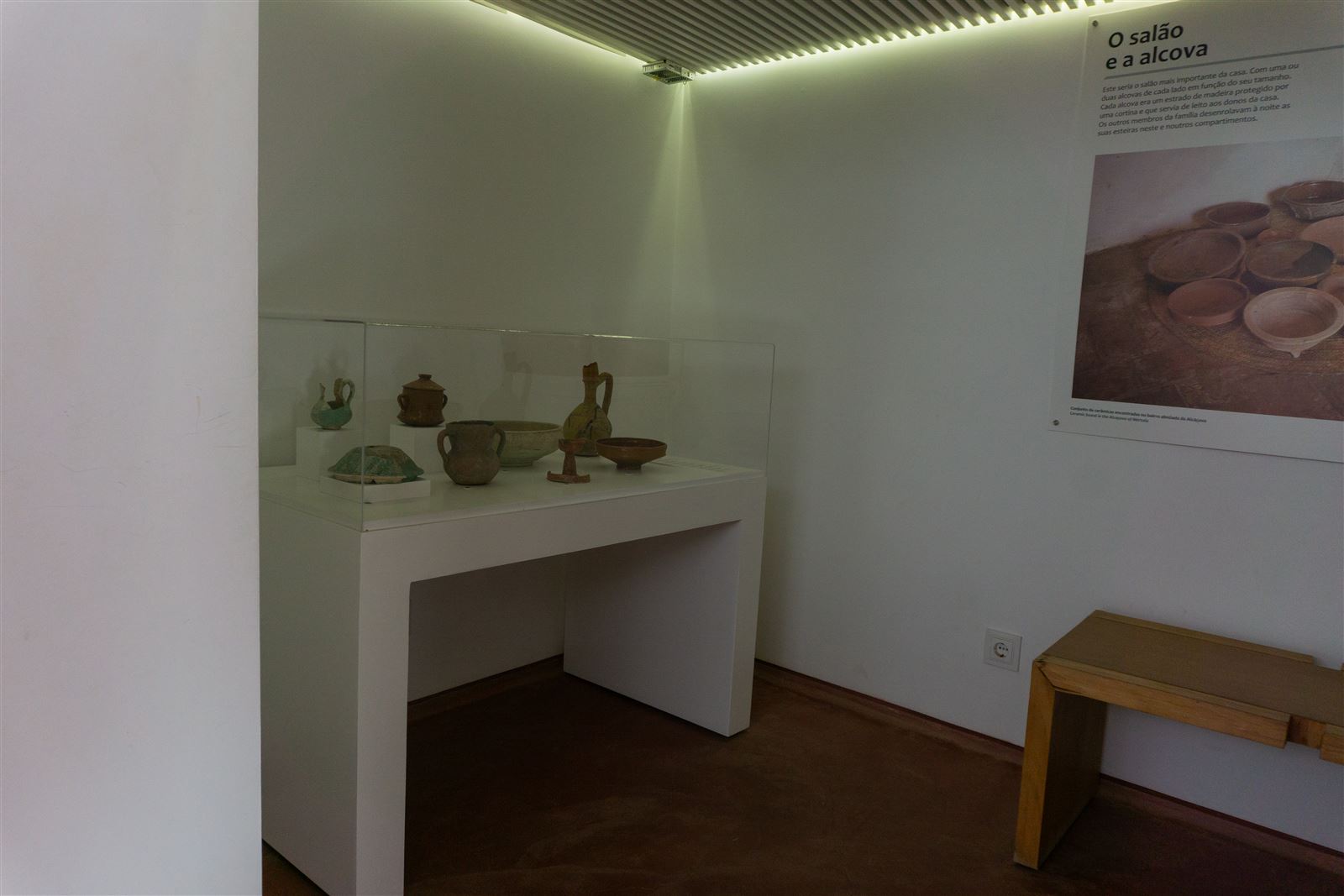 Islamic ceramics on display at the Museu de Mértola